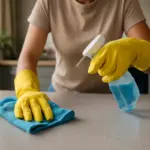 Pulizia delle superfici domestiche: l’azione facile che riduce davvero la presenza di agenti patogeni