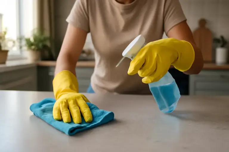 Pulizia delle superfici domestiche: l’azione facile che riduce davvero la presenza di agenti patogeni
